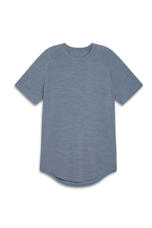 Men's Performance T-Shirt Round Hem - Ice Blue