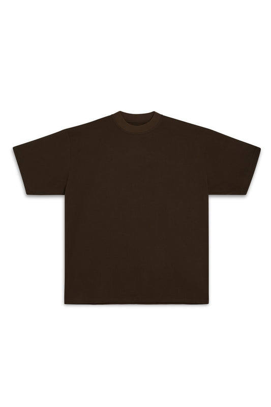 Luxury Heavyweight Oversized T-Shirt - Brown