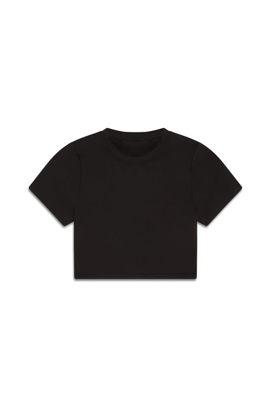 Women's Athletic Crop T-Shirt - Black