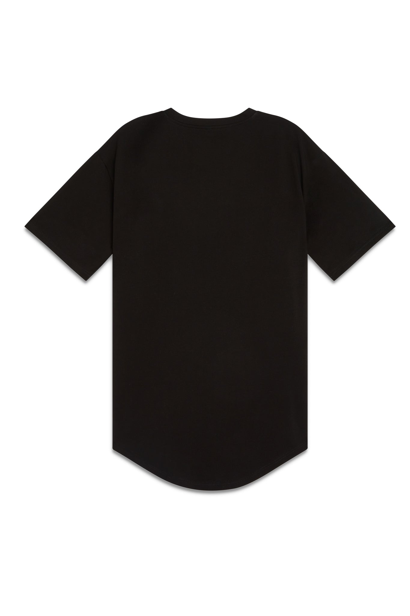 Men's Round Hem Athletic T-Shirt - Black