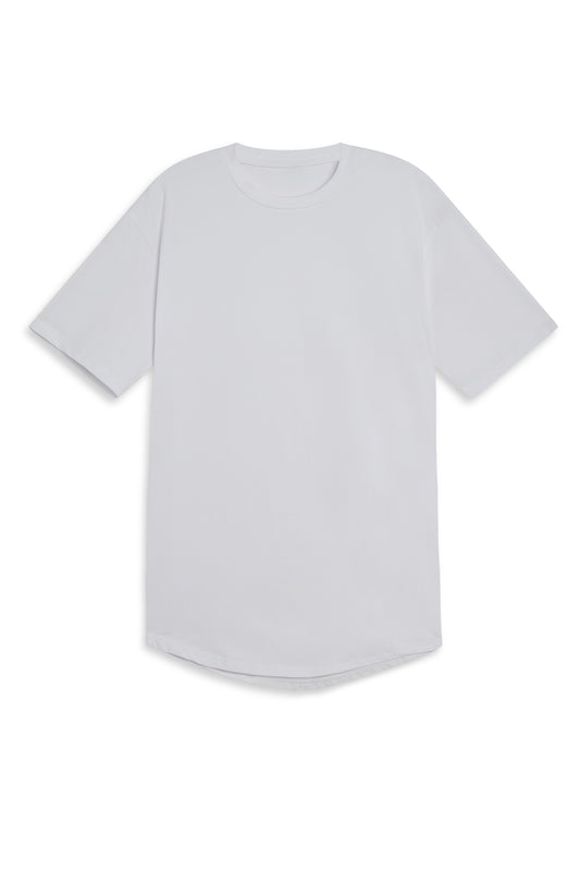Men's Round Hem Athletic T-Shirt - White